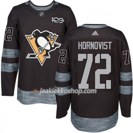 Miehille NHL Pittsburgh Penguins Pelipaita Patric Hornqvist 72 1917-2017 100th Anniversary Adidas Musta Authentic